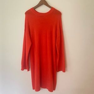 ASOS knitted mini dress in fluffy yarn